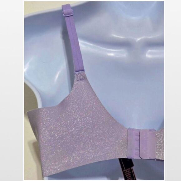 Victory’s Secret Bra Purple Lavender Silver Sparkle - Picture 10 of 16